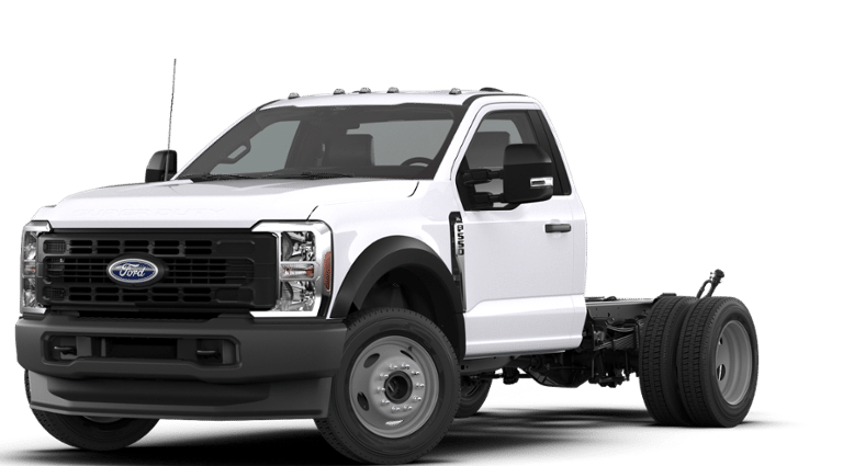 2026 Ford F-550SD XL DRW in Oxford White — front three-quarter view