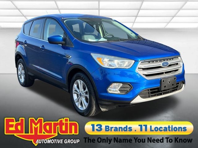 2017 Ford Escape SE in Lightning Blue Metallic — front three-quarter view