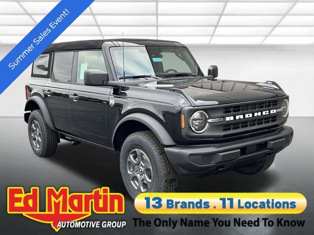2026 Ford Bronco Big Bend in Shadow Black — front three-quarter view