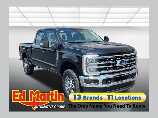 2026 Ford F-350SD Lariat in Black Metallic — front three-quarter view