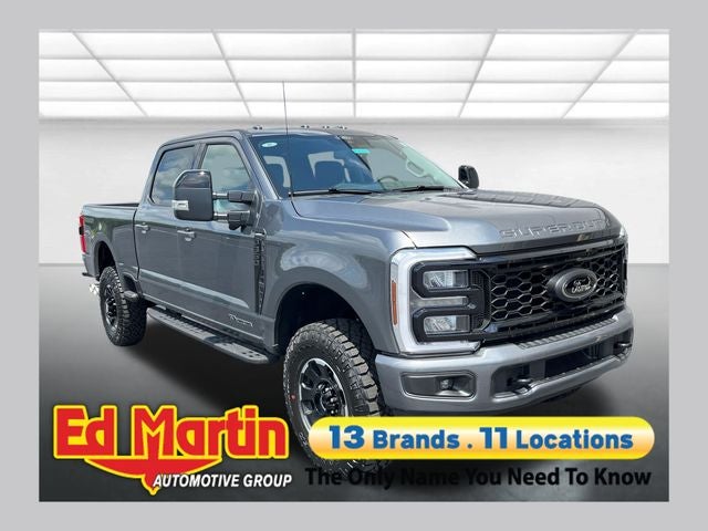 2026 Ford F-350SD Lariat in Gray Metallic — front three-quarter view