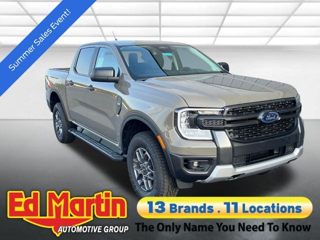2026 Ford Ranger XLT in Gray — front three-quarter view