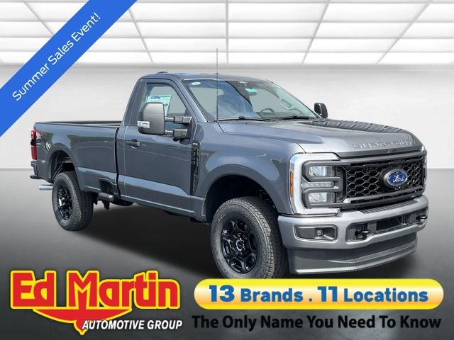 2025 Ford F-350SD XL in Gray Metallic — front three-quarter view