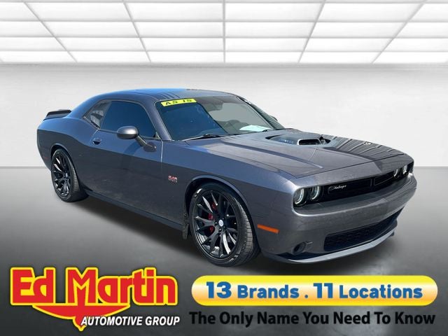 2016 Dodge Challenger R/T in Granite — front three-quarter view