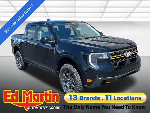 2026 Ford Maverick Tremor in Shadow Black — front three-quarter view